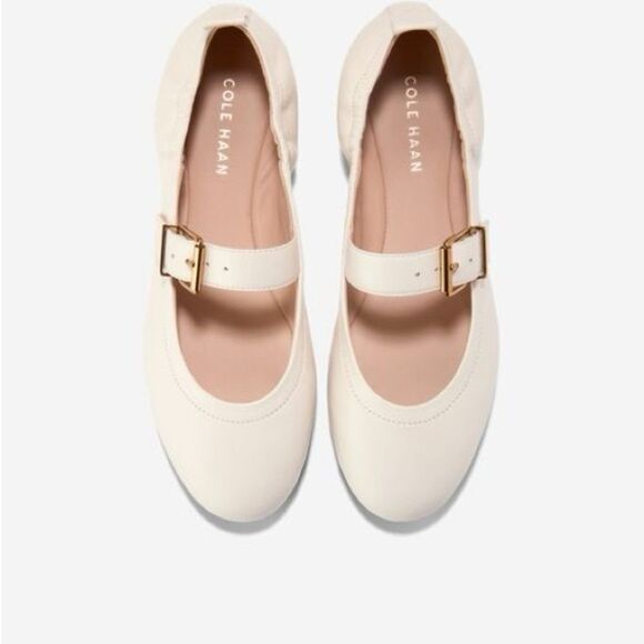 Cole Haan Cream Mary Jane Flats NWOT